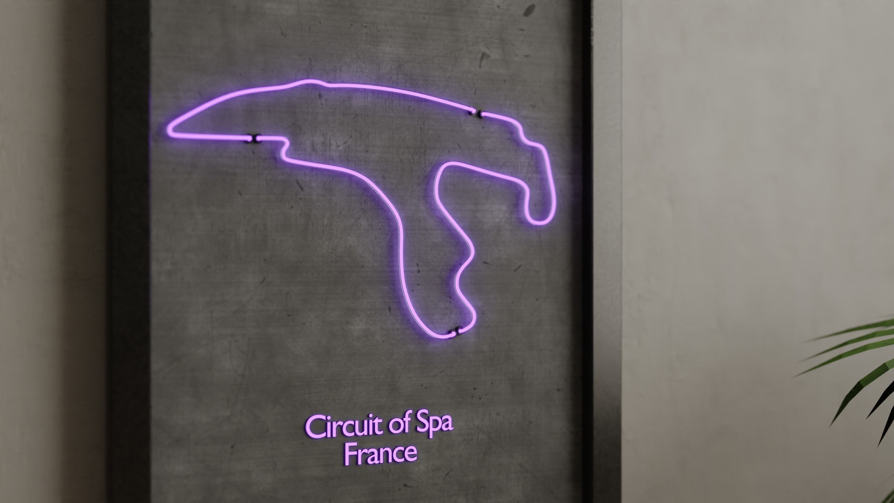 Neon 3D Model 18 - Race Track 3 - SPA 3D model_6