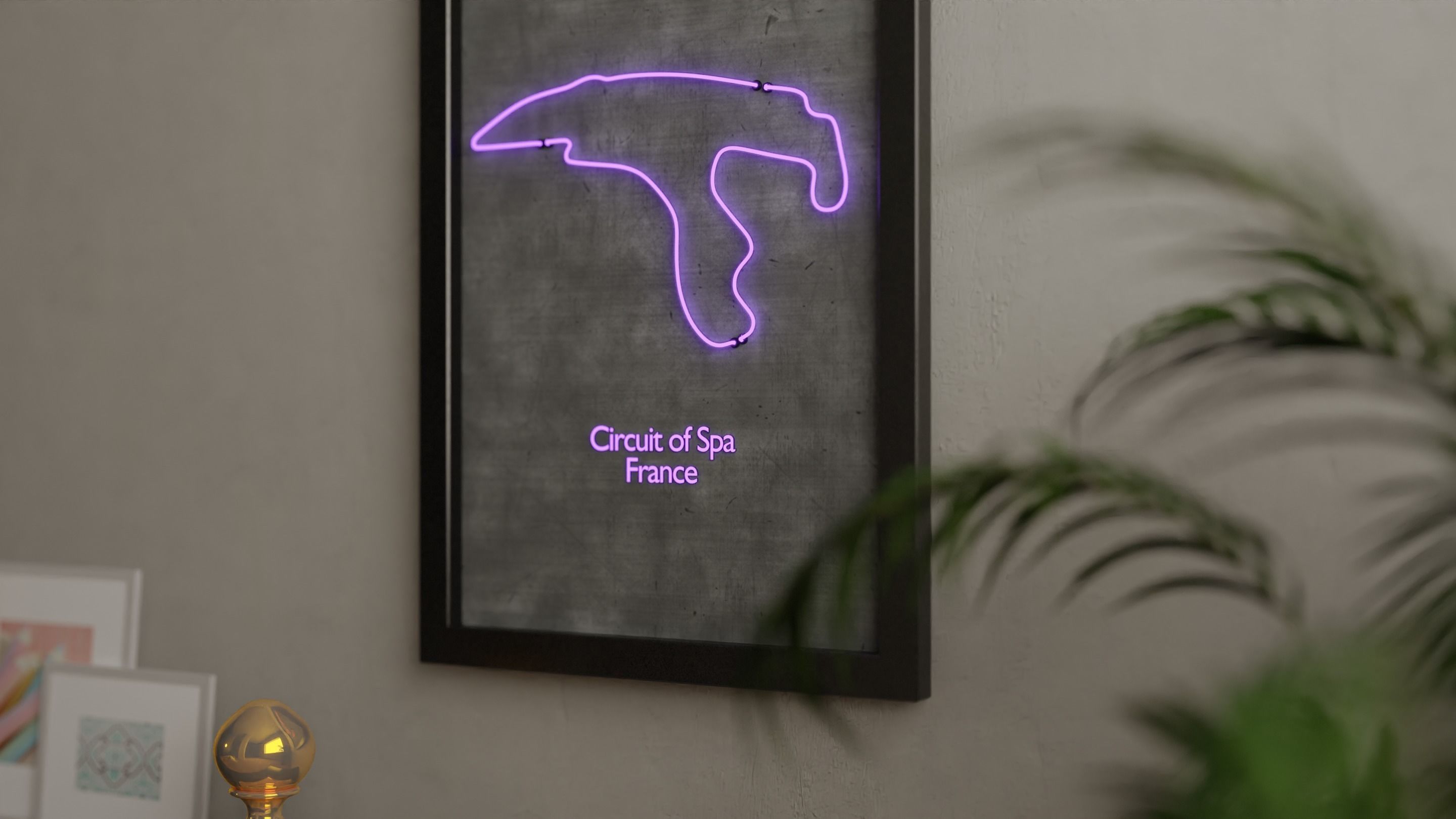 Neon 3D Model 18 - Race Track 3 - SPA 3D model_7