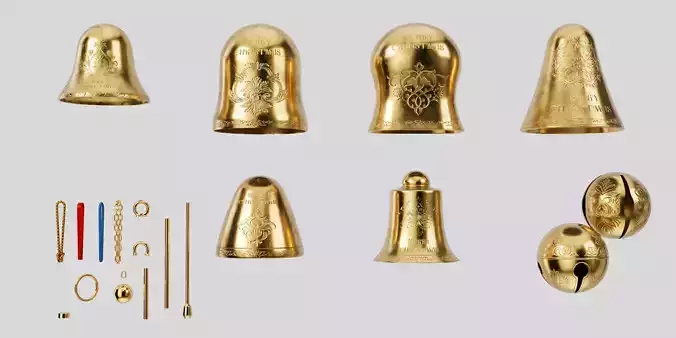Christmas bell kitbash collection 