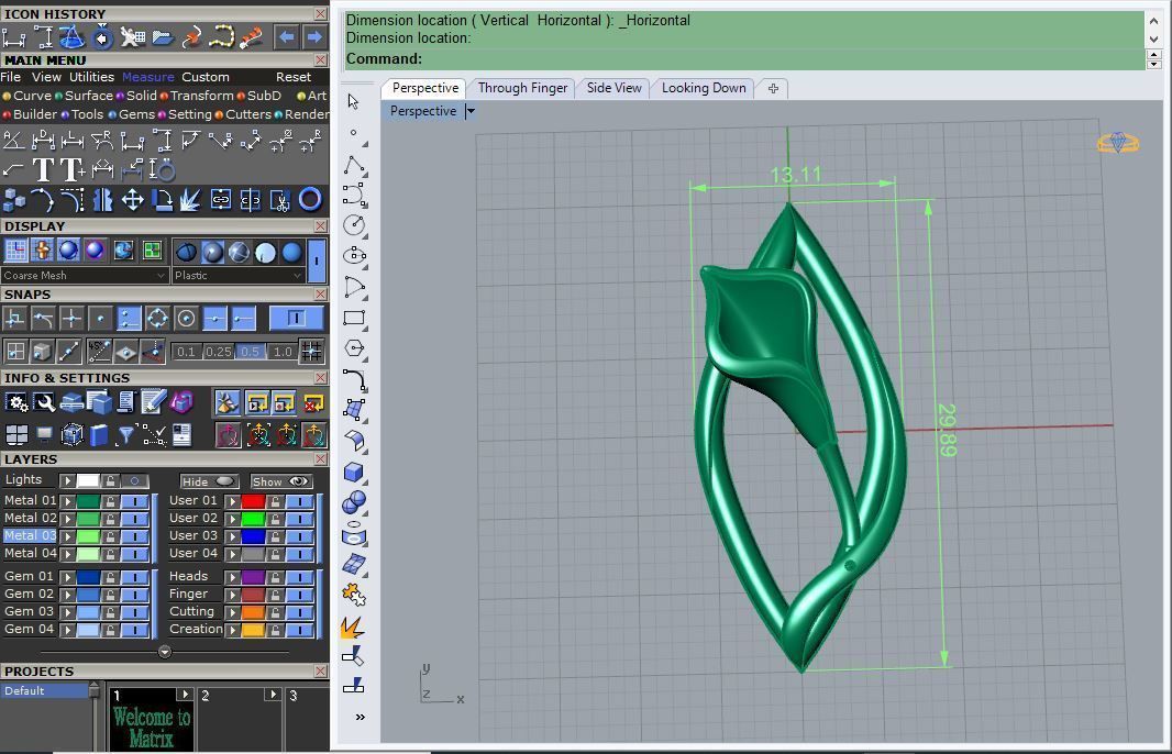 Pendant P 016 3D print model_3