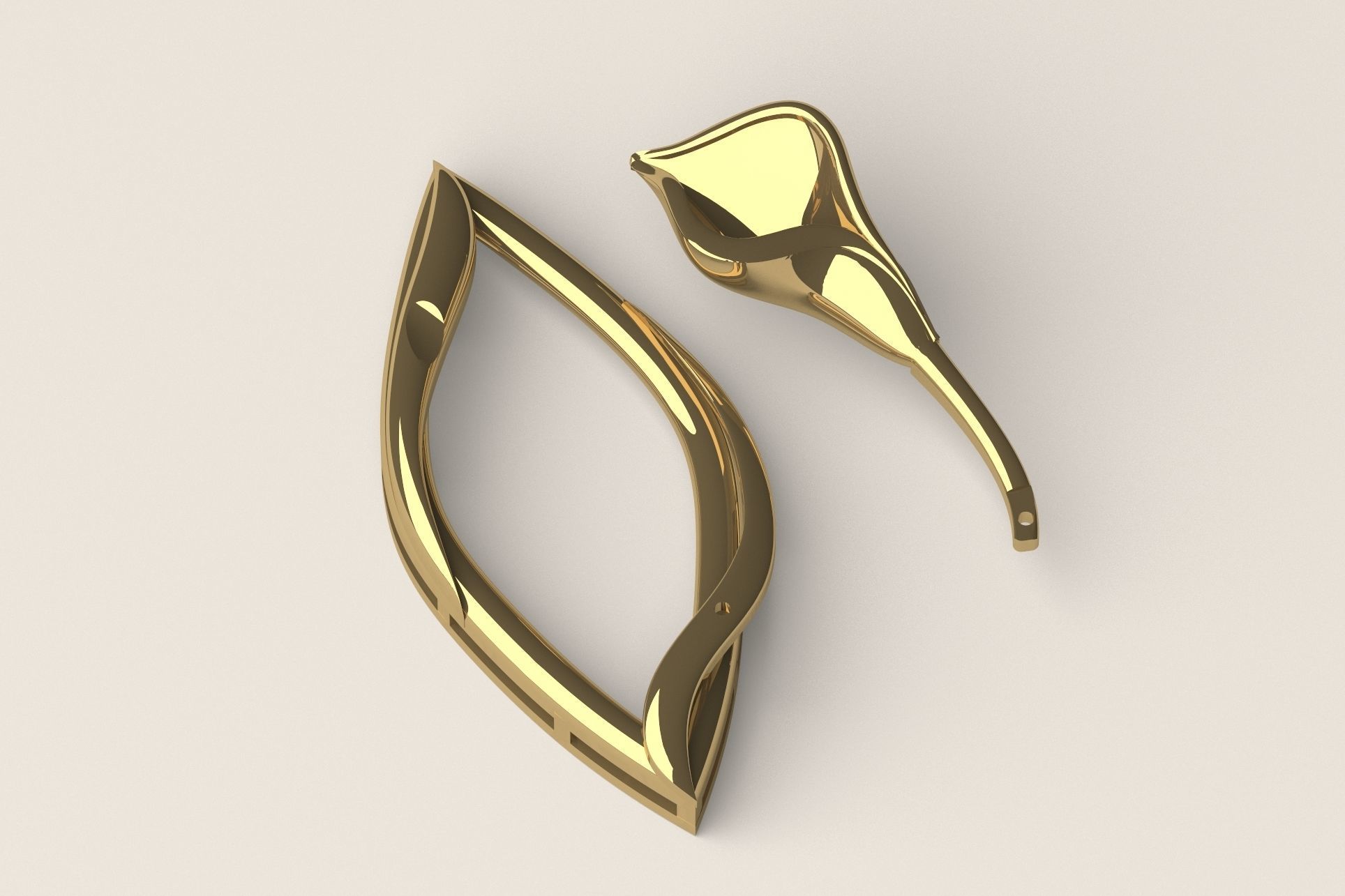 Pendant P 016 3D print model_2