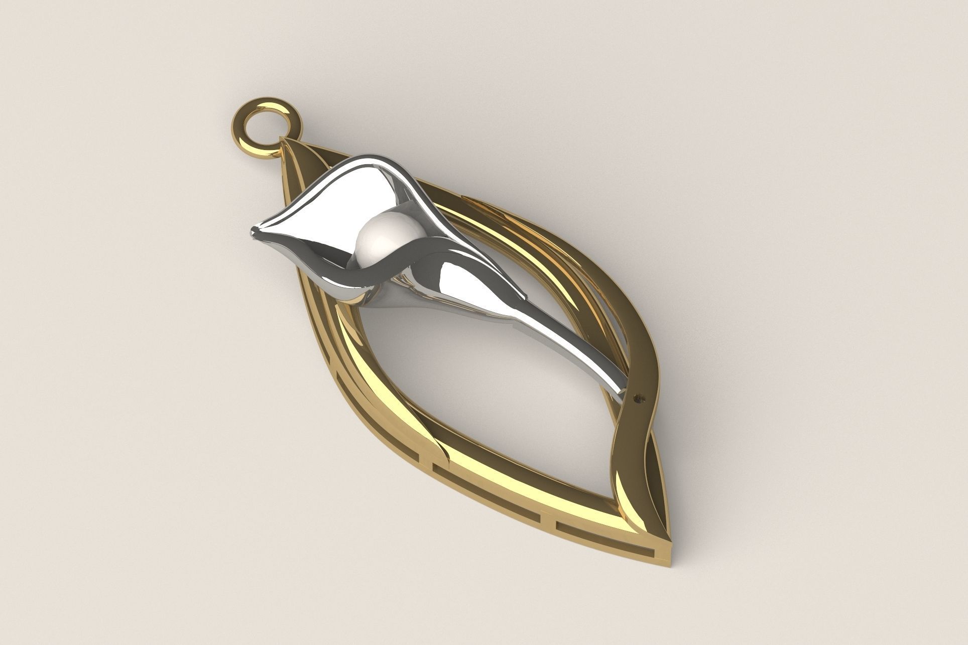 Pendant P 016 3D print model_1