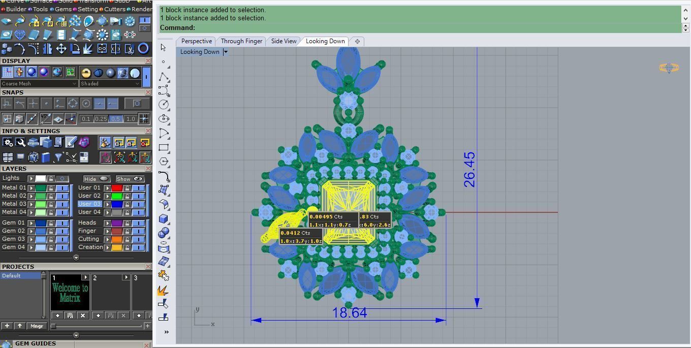 Pendant P 015 3D print model_3