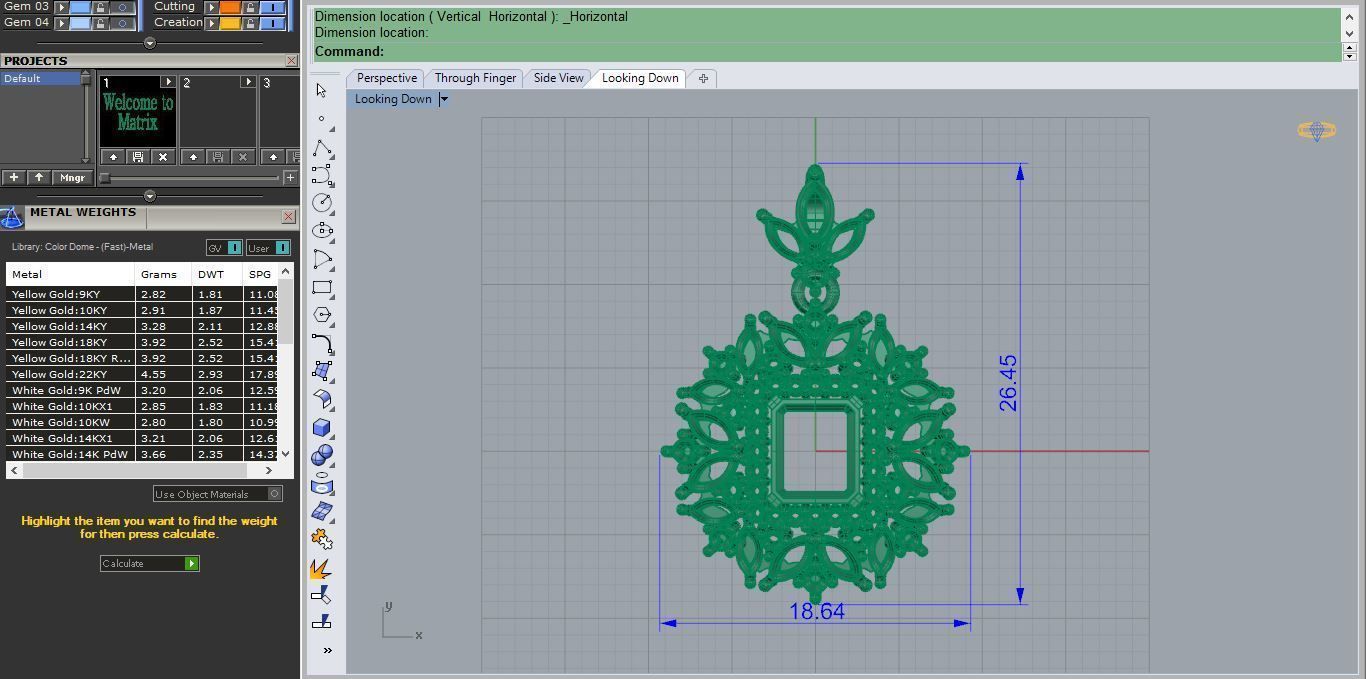 Pendant P 015 3D print model_4