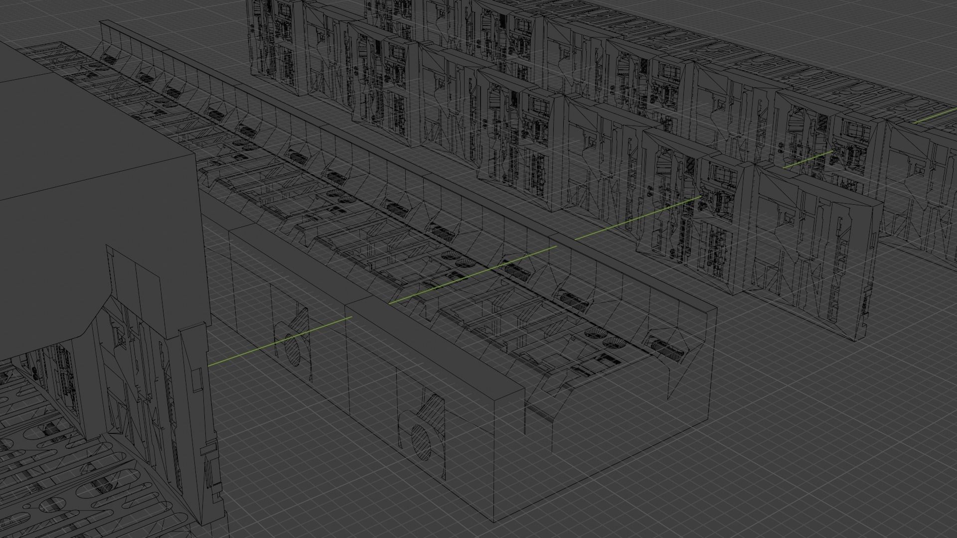 Sci-fi corritor creator kit 3D model_5