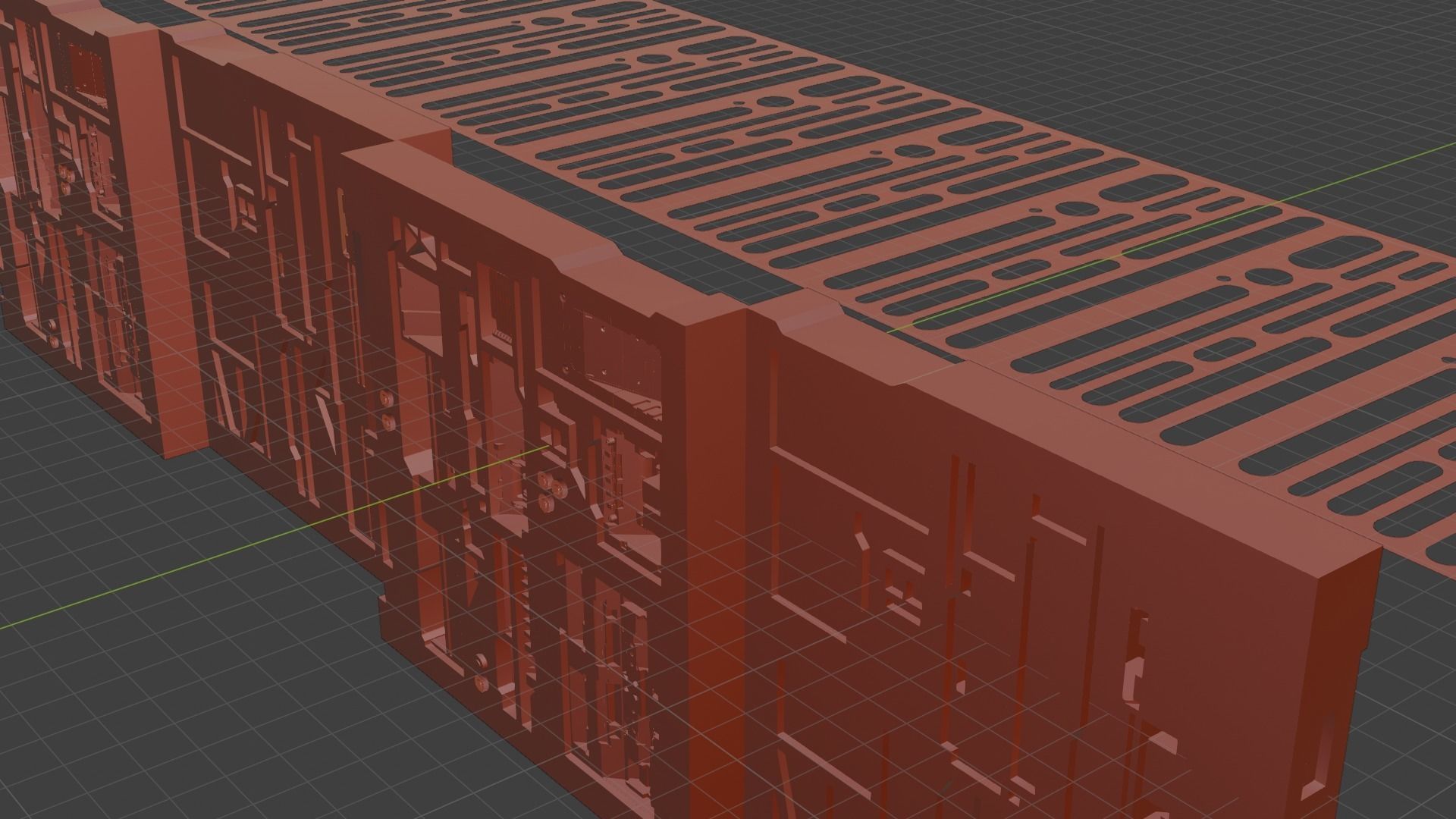 Sci-fi corritor creator kit 3D model_7