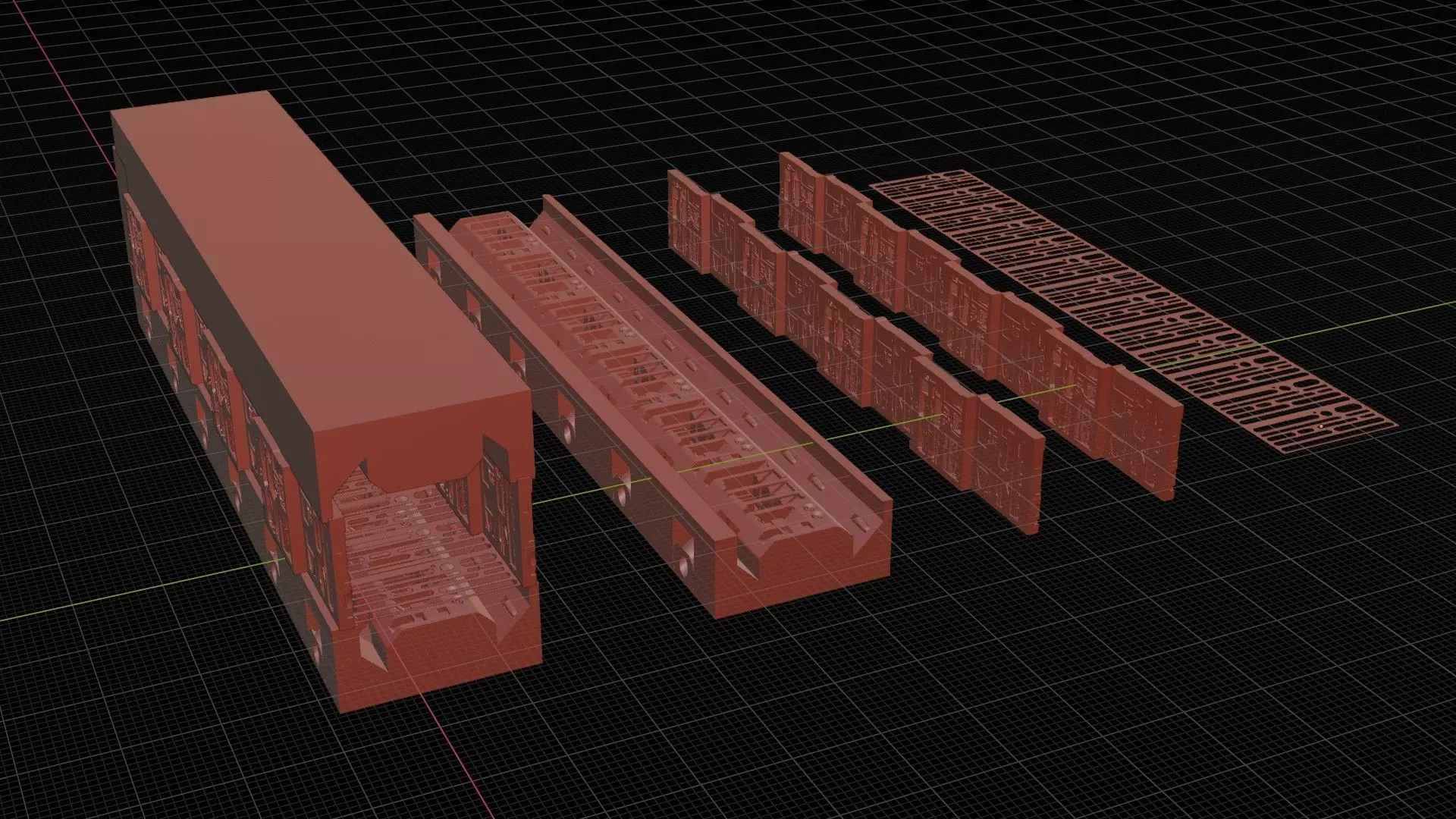 Sci-fi corritor creator kit 3D model_0
