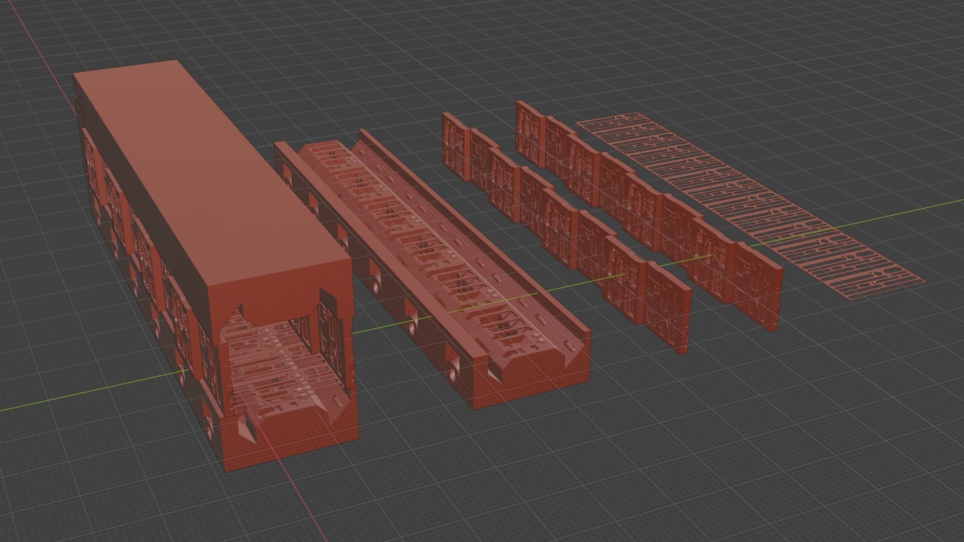 Sci-fi corritor creator kit 3D model_4