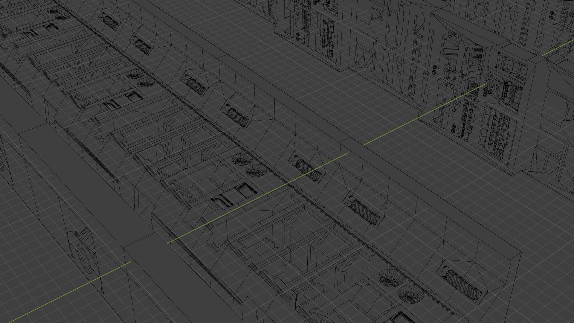 Sci-fi corritor creator kit 3D model_6