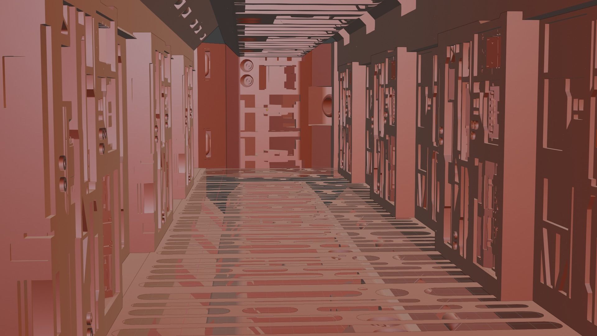 Sci-fi corritor creator kit 3D model_8