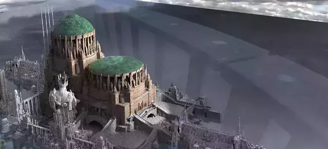 City Fantasy Sci Fi Mixed Model Kit bash