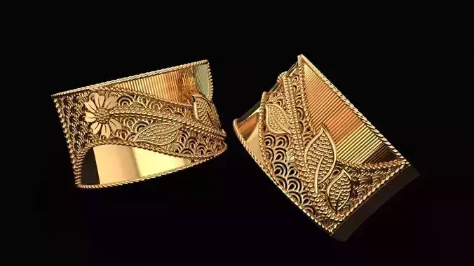 Women Ring 32 flower ring stylish band for women