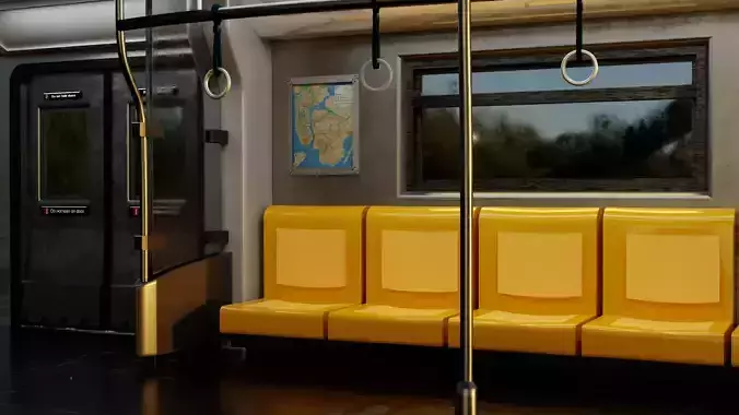 Decent-Looking 3D Train Model Photorealistic