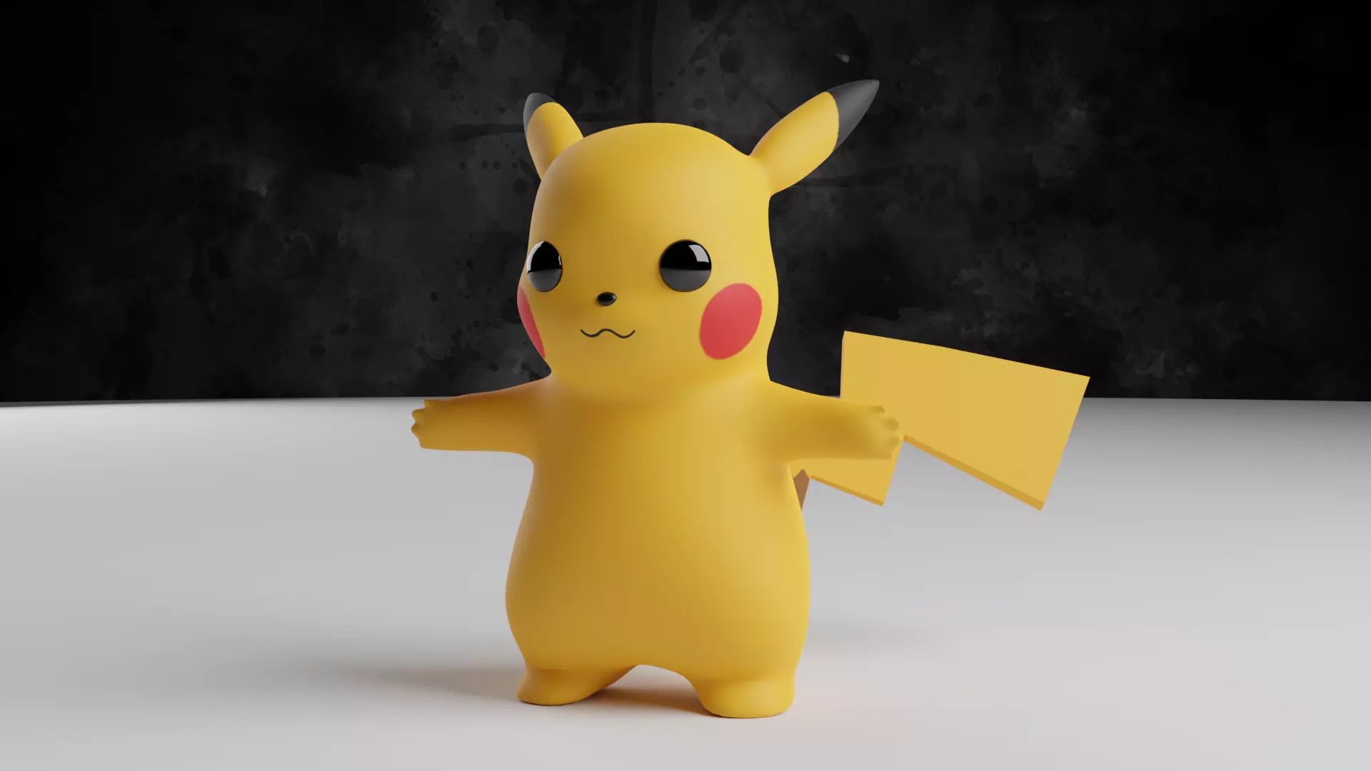 Pikachu 3D model Rigged Low-poly 3D model_0