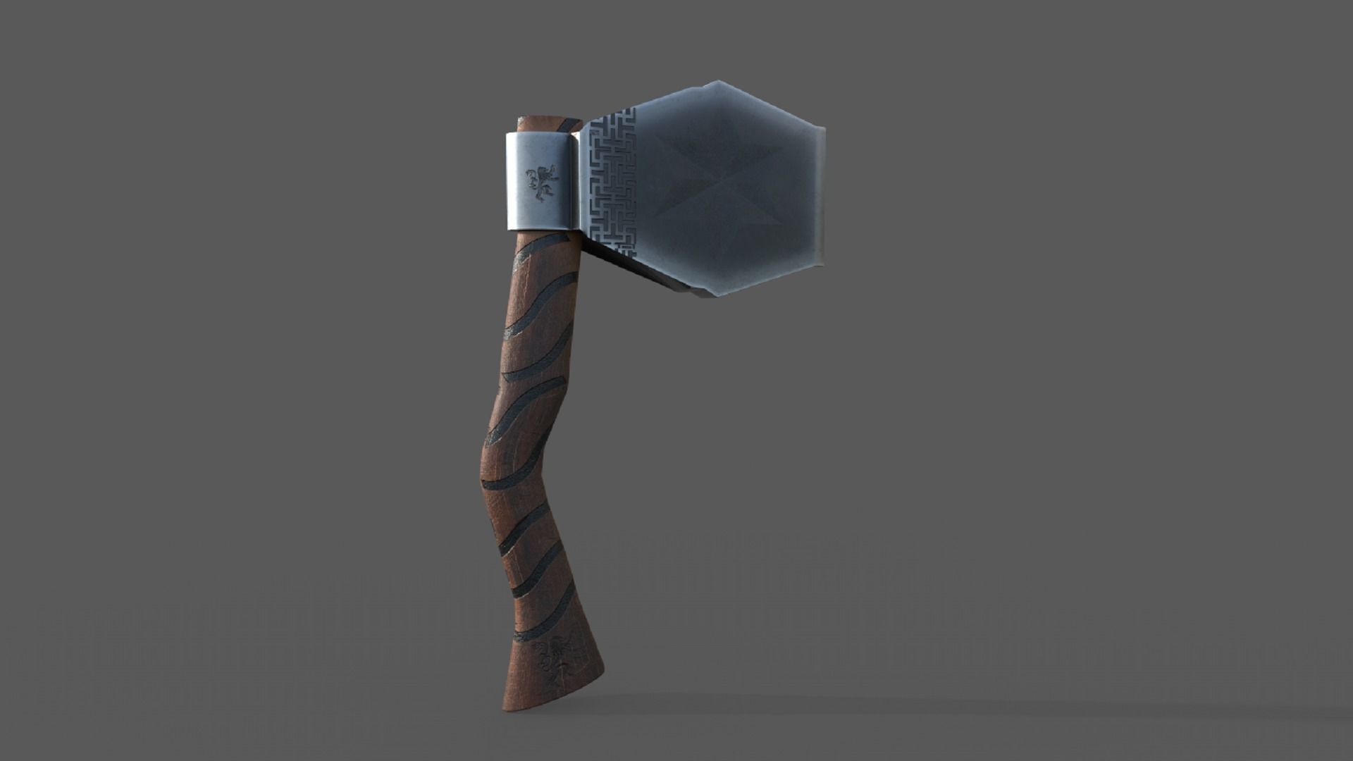 Stylized Axe Weapon PBR low-poly game ready 3D Model Collection_7