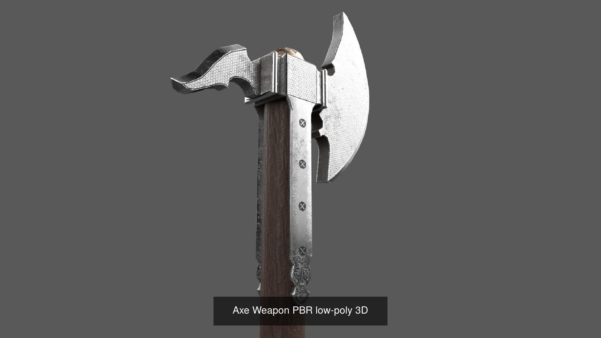 Stylized Axe Weapon PBR low-poly game ready 3D Model Collection_13