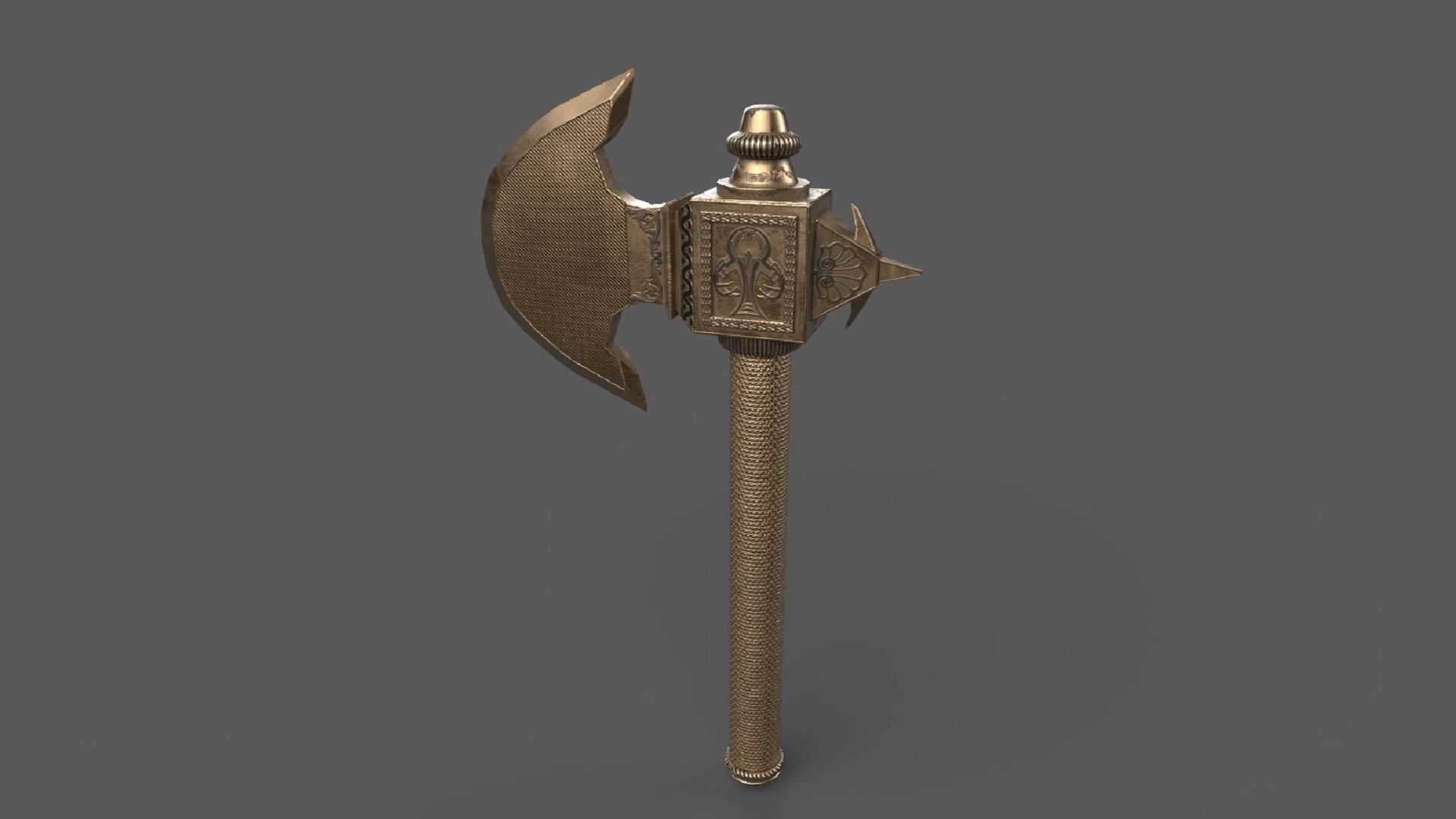 Stylized Axe Weapon PBR low-poly game ready 3D Model Collection_2