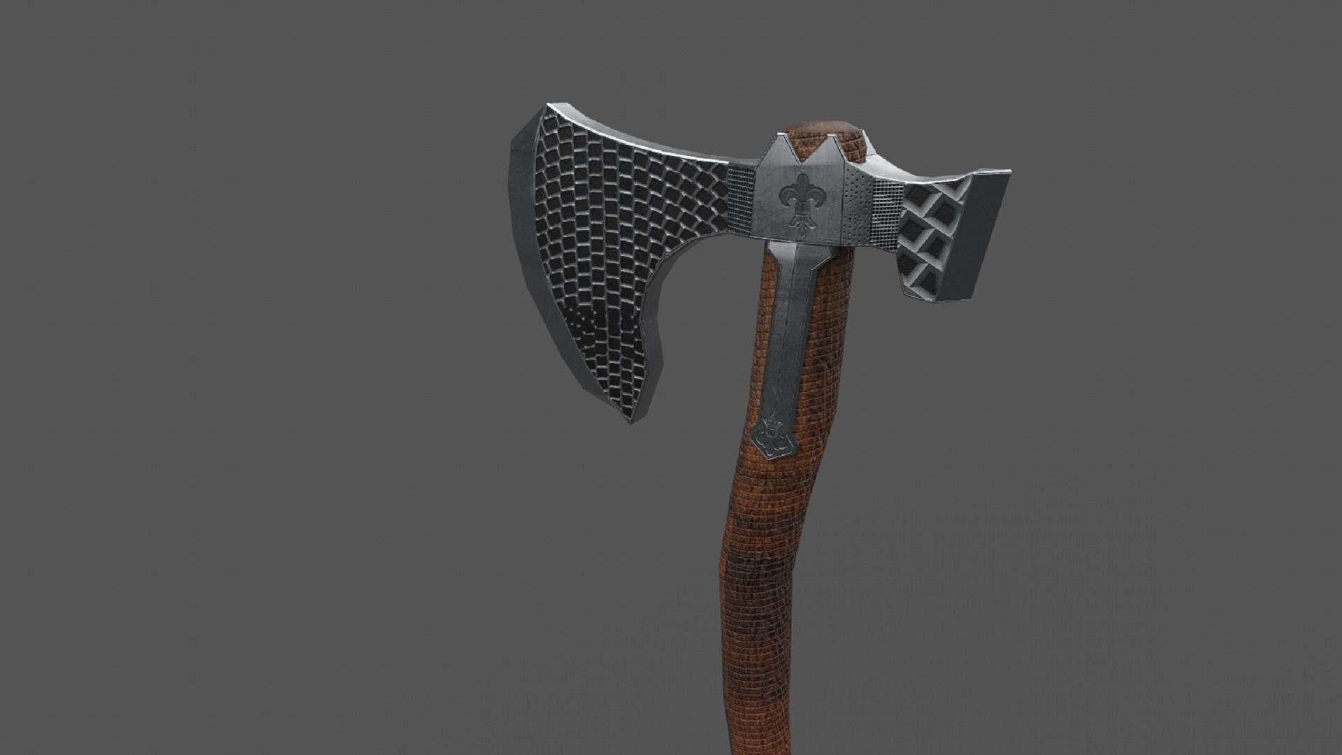 Stylized Axe Weapon PBR low-poly game ready 3D Model Collection_24