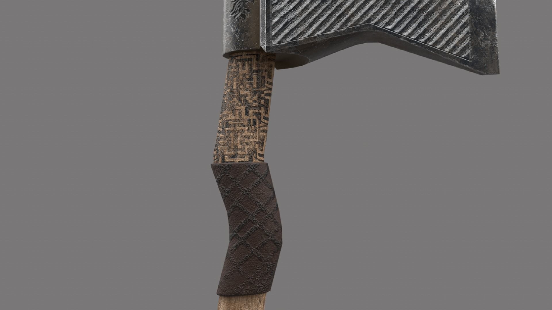 Stylized Axe Weapon PBR low-poly game ready 3D Model Collection_29