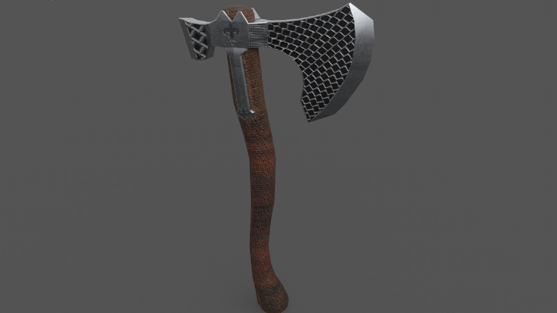 Stylized Axe Weapon PBR low-poly game ready 3D Model Collection_11