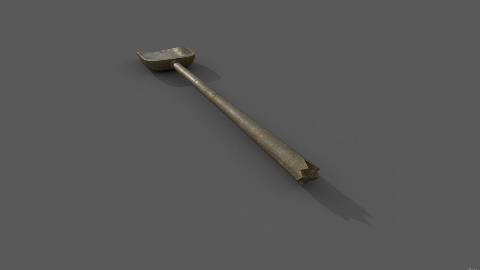 tool PBR low-poly 3D model knife with wooden handle 3D Model Collection_14