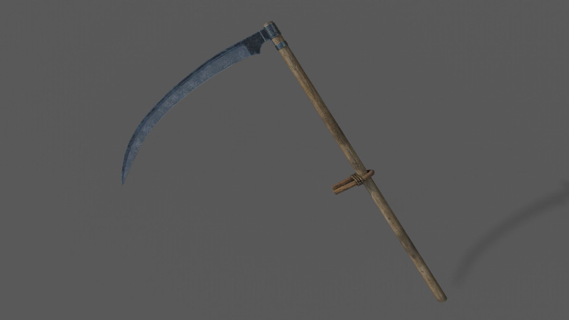 tool PBR low-poly 3D model knife with wooden handle 3D Model Collection_10