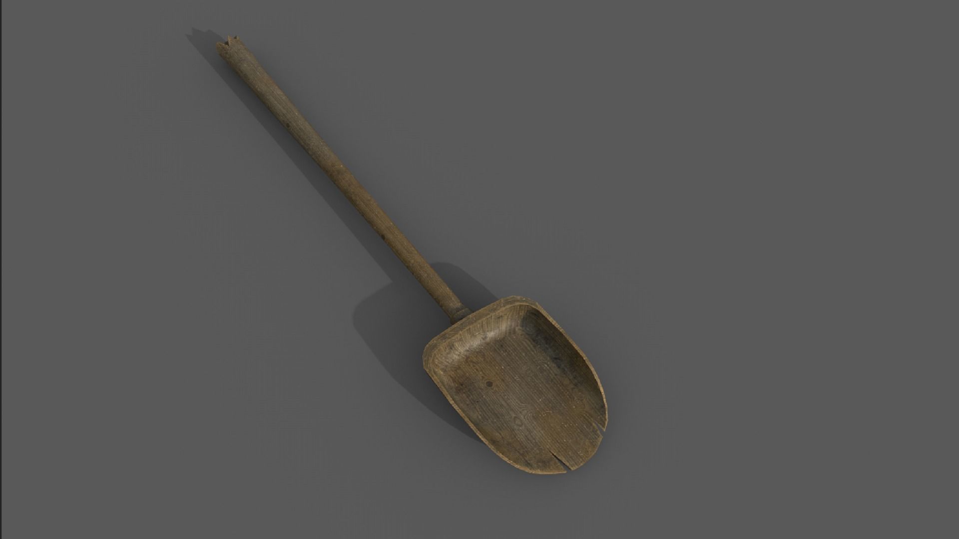 tool PBR low-poly 3D model knife with wooden handle 3D Model Collection_13