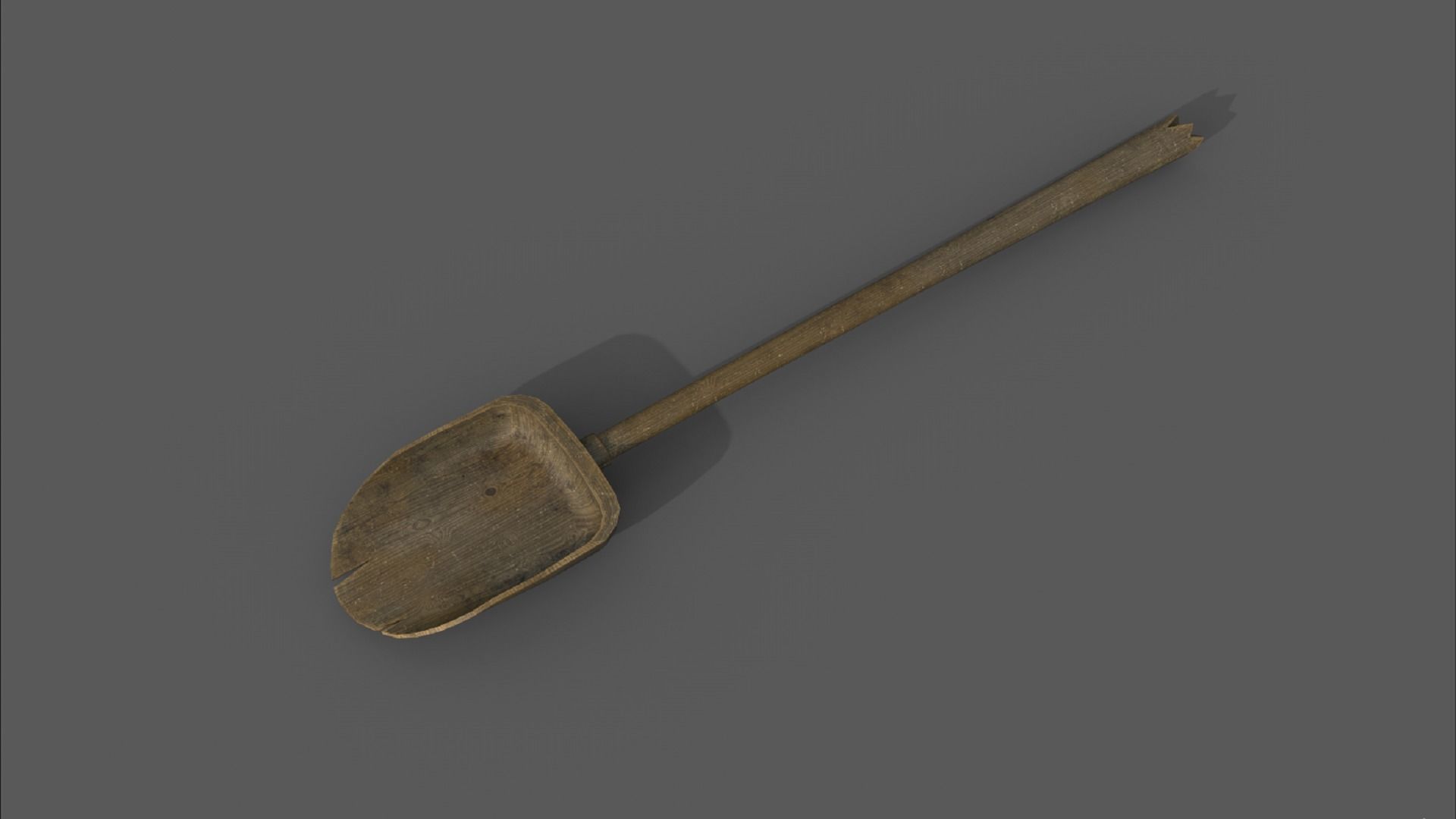 tool PBR low-poly 3D model knife with wooden handle 3D Model Collection_17