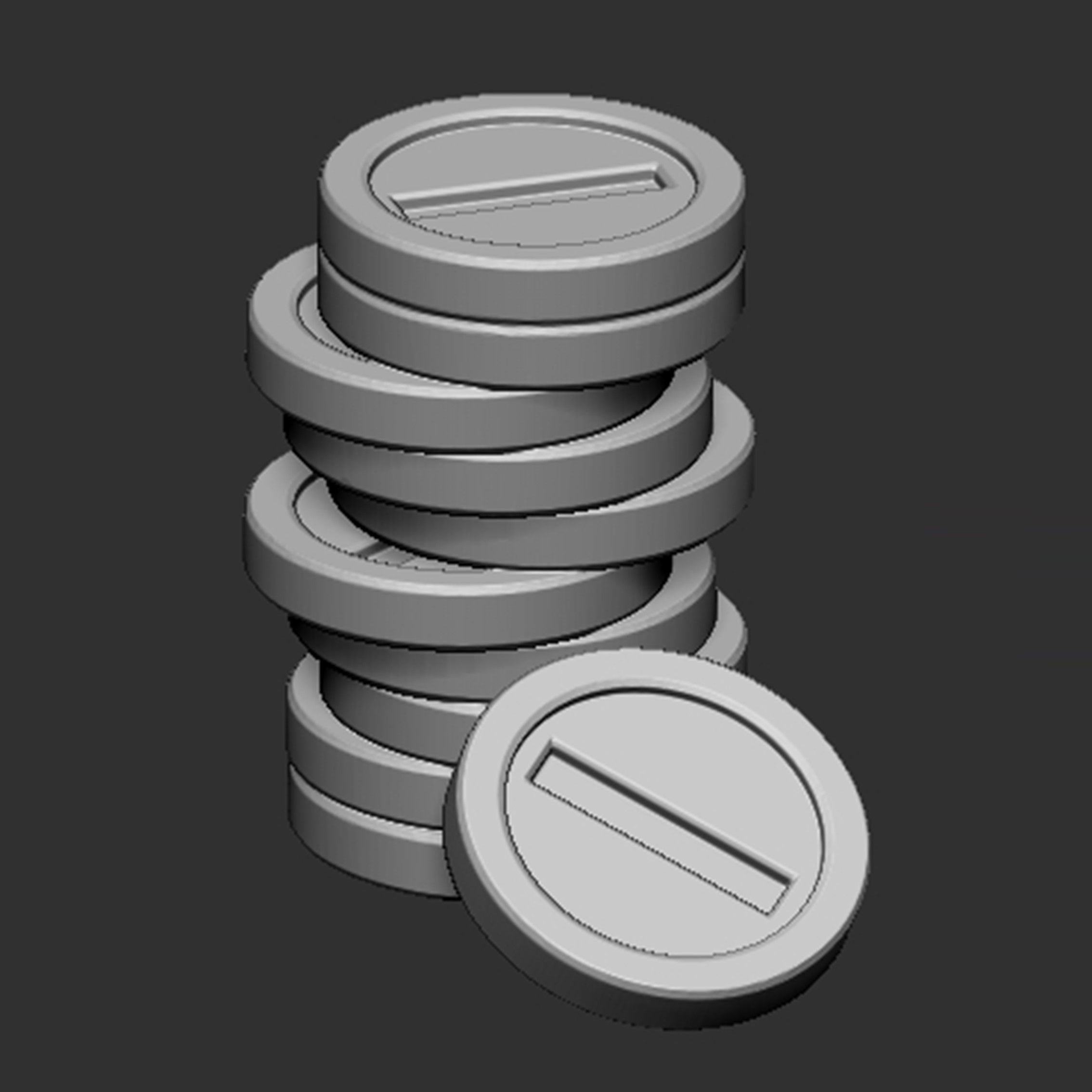 Mario Messy Coins 3D print model_1