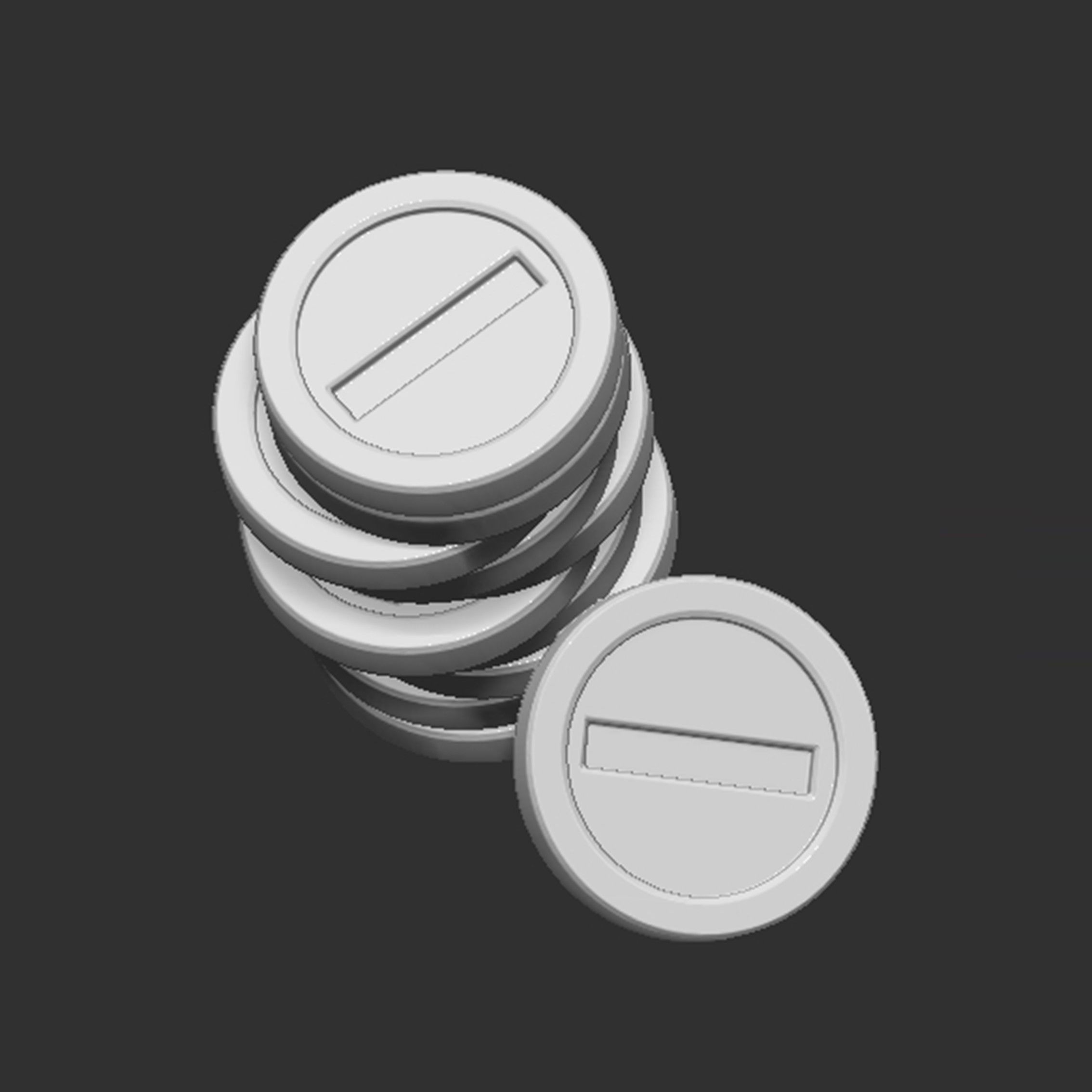 Mario Messy Coins 3D print model_5