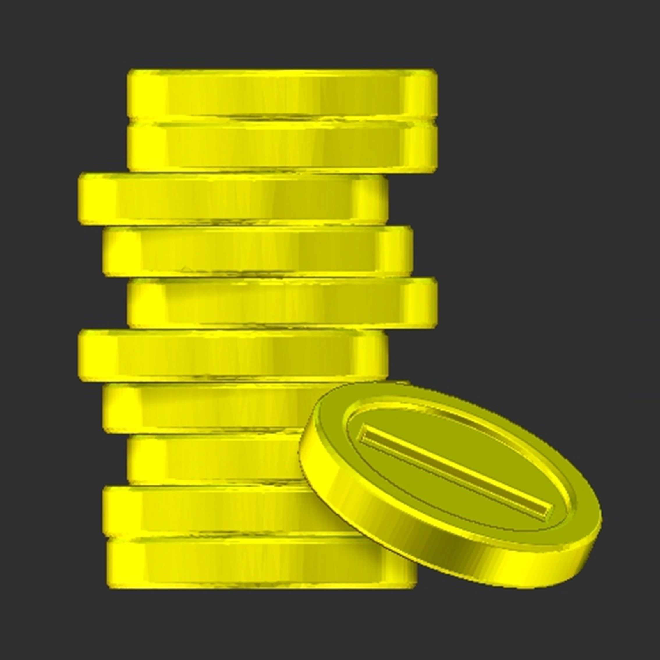 Mario Messy Coins 3D print model_2
