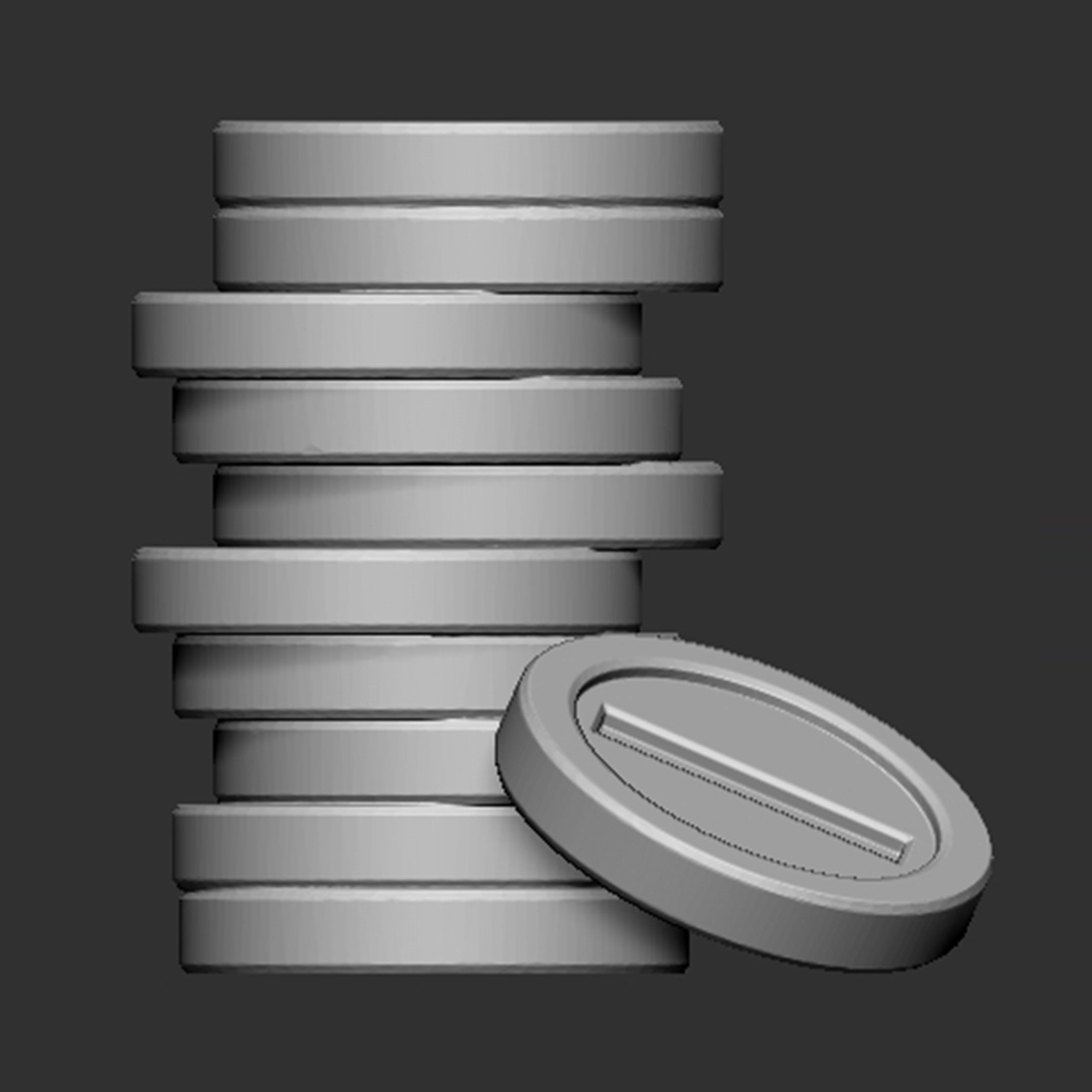 Mario Messy Coins 3D print model_3