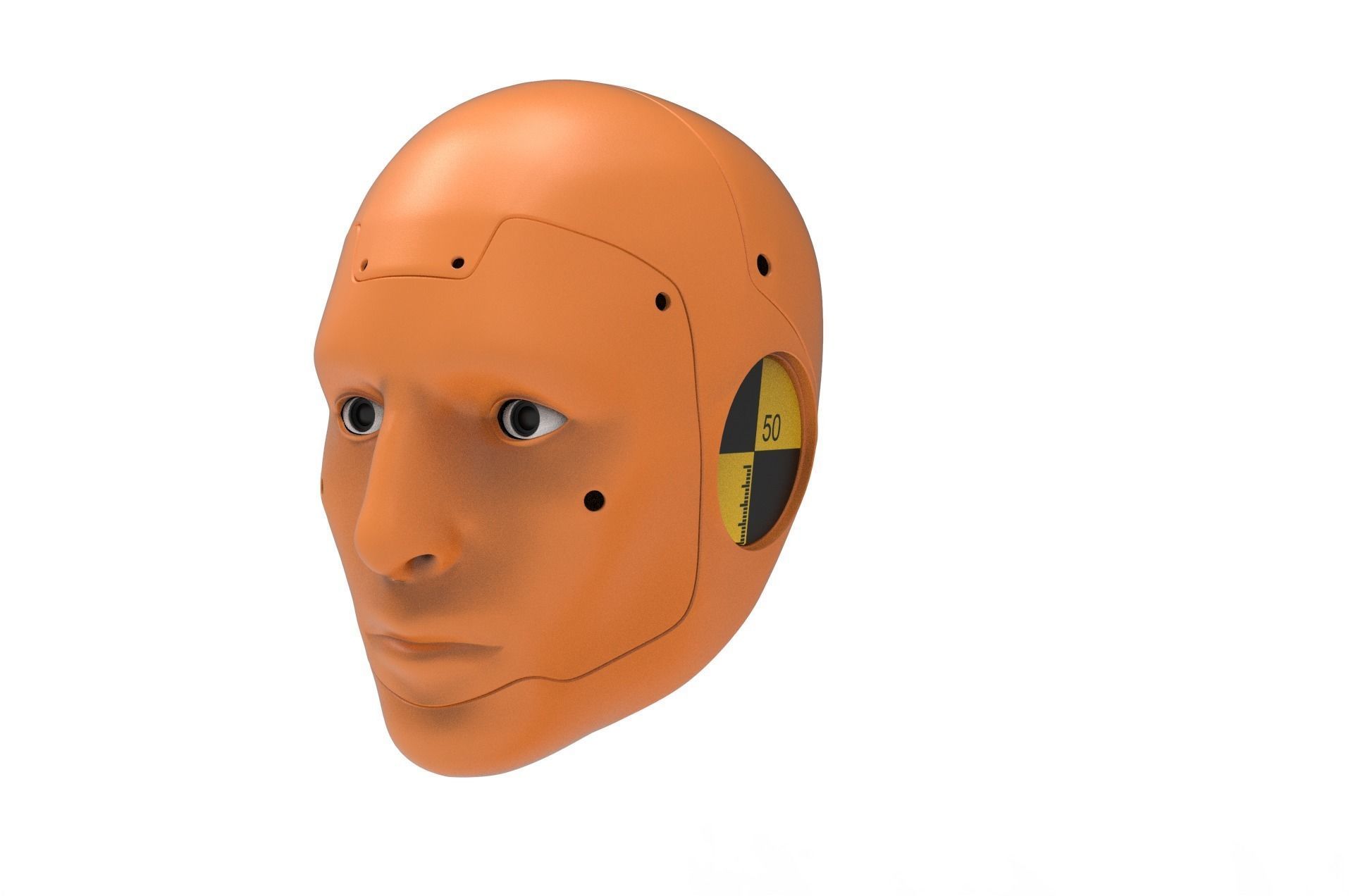 Crash Test Dummy Robot Android 2022 vs hand 3D model_7