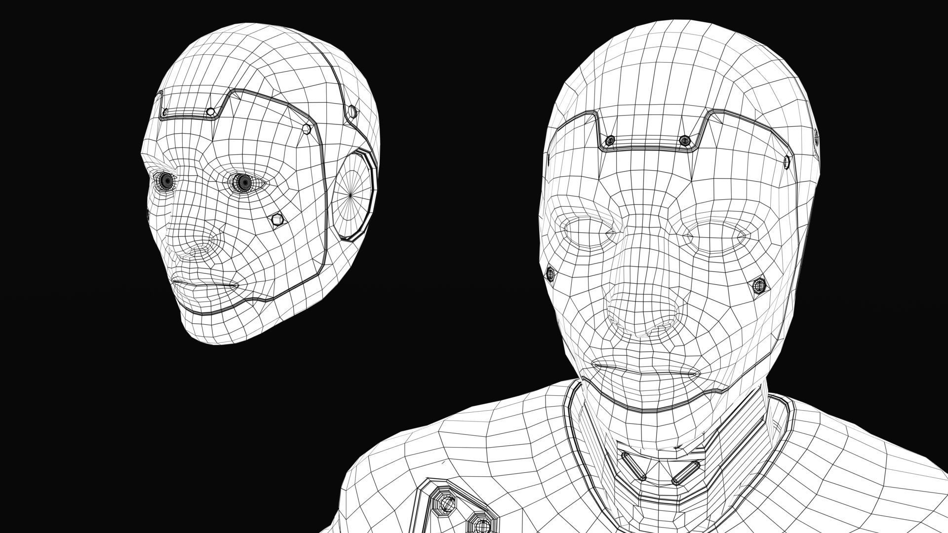 Crash Test Dummy Robot Android 2022 vs hand 3D model_20