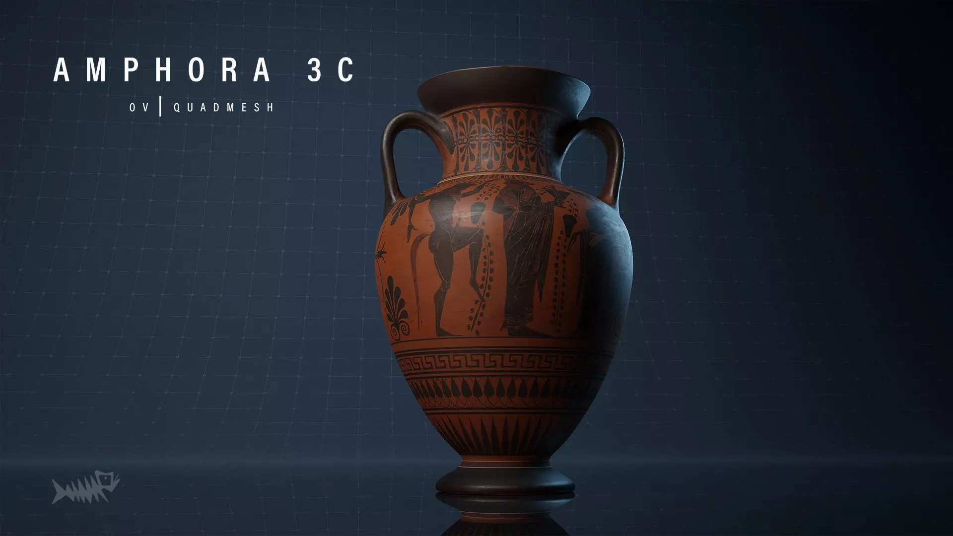 Ancient Greek Amphora Free 3D model_0