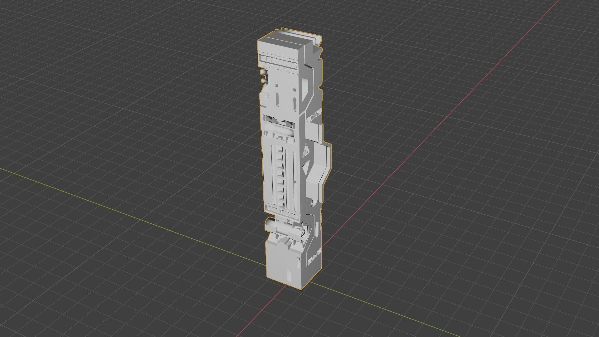 Sci-Fi Hard Surface Pillar 3D model_10