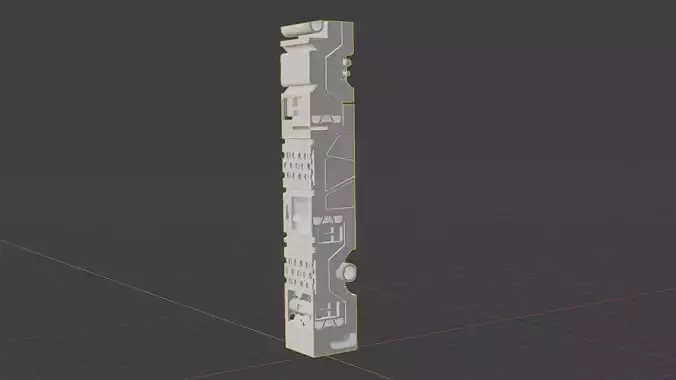 Sci-Fi Hard Surface Pillar 3D model