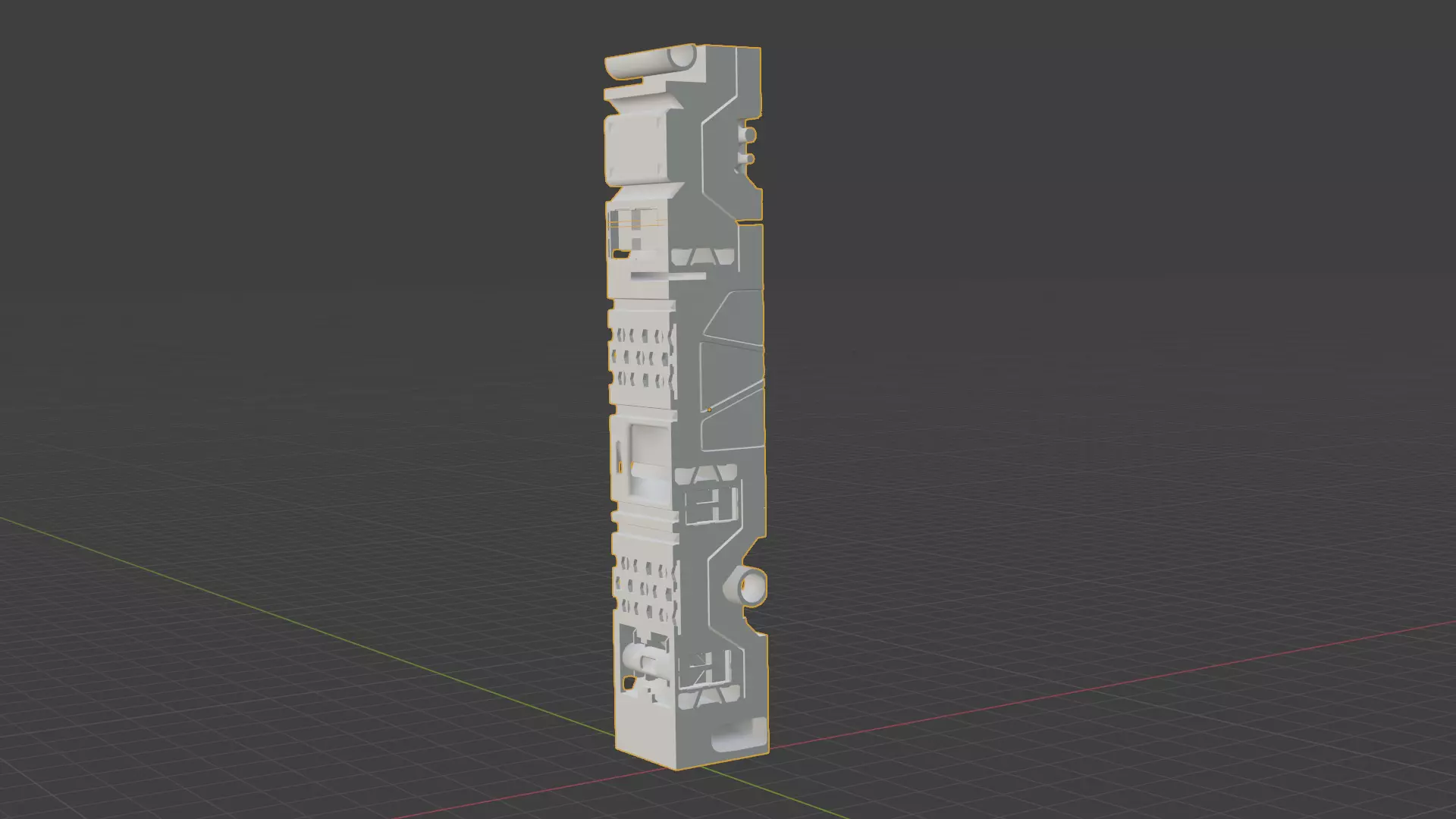 Sci-Fi Hard Surface Pillar 3D model_0