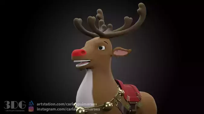 Rudolph Reindeer Cartoon