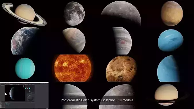 Photorealistic Solar System Collection 