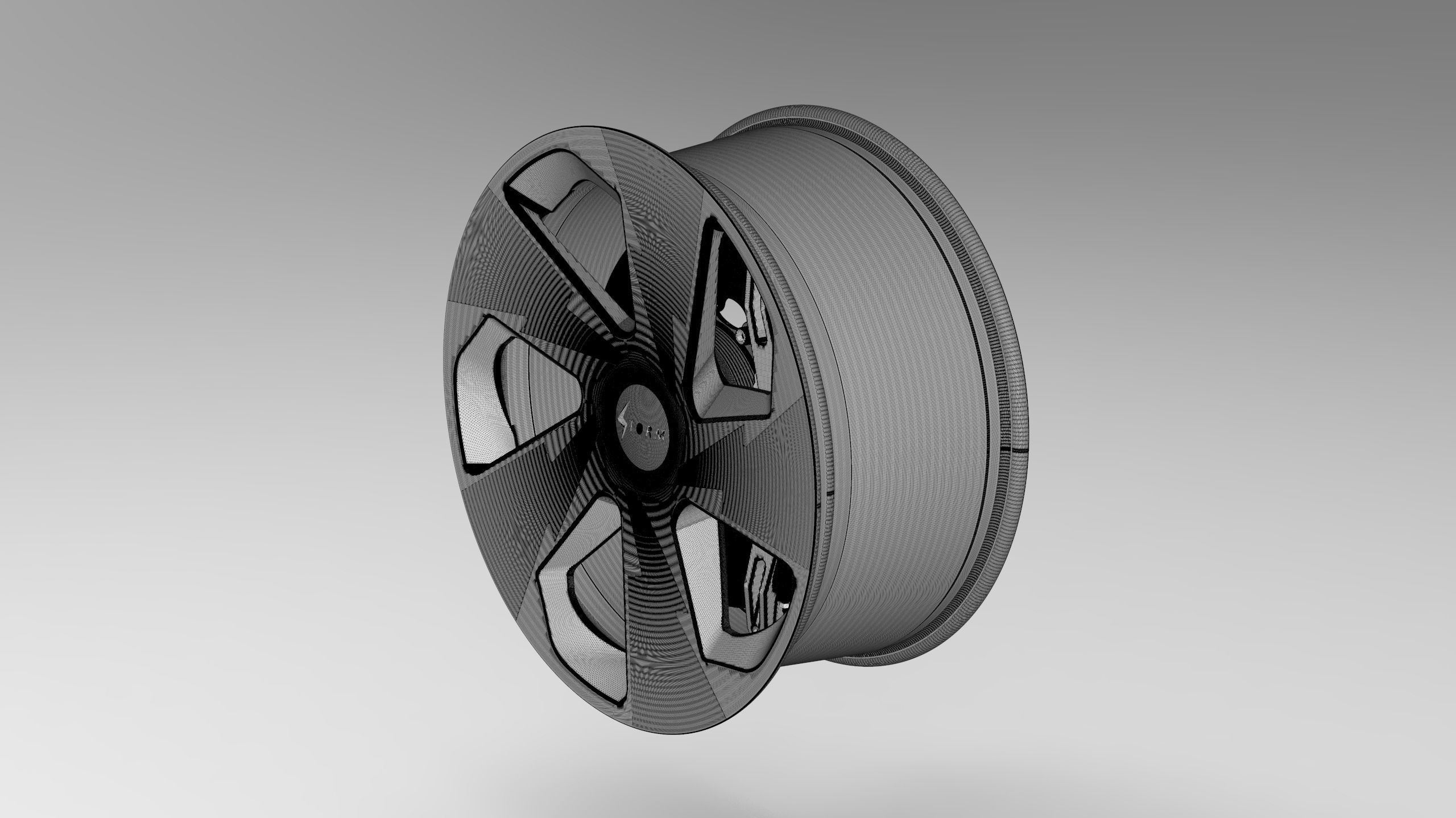 Wheel rim 3D model_21