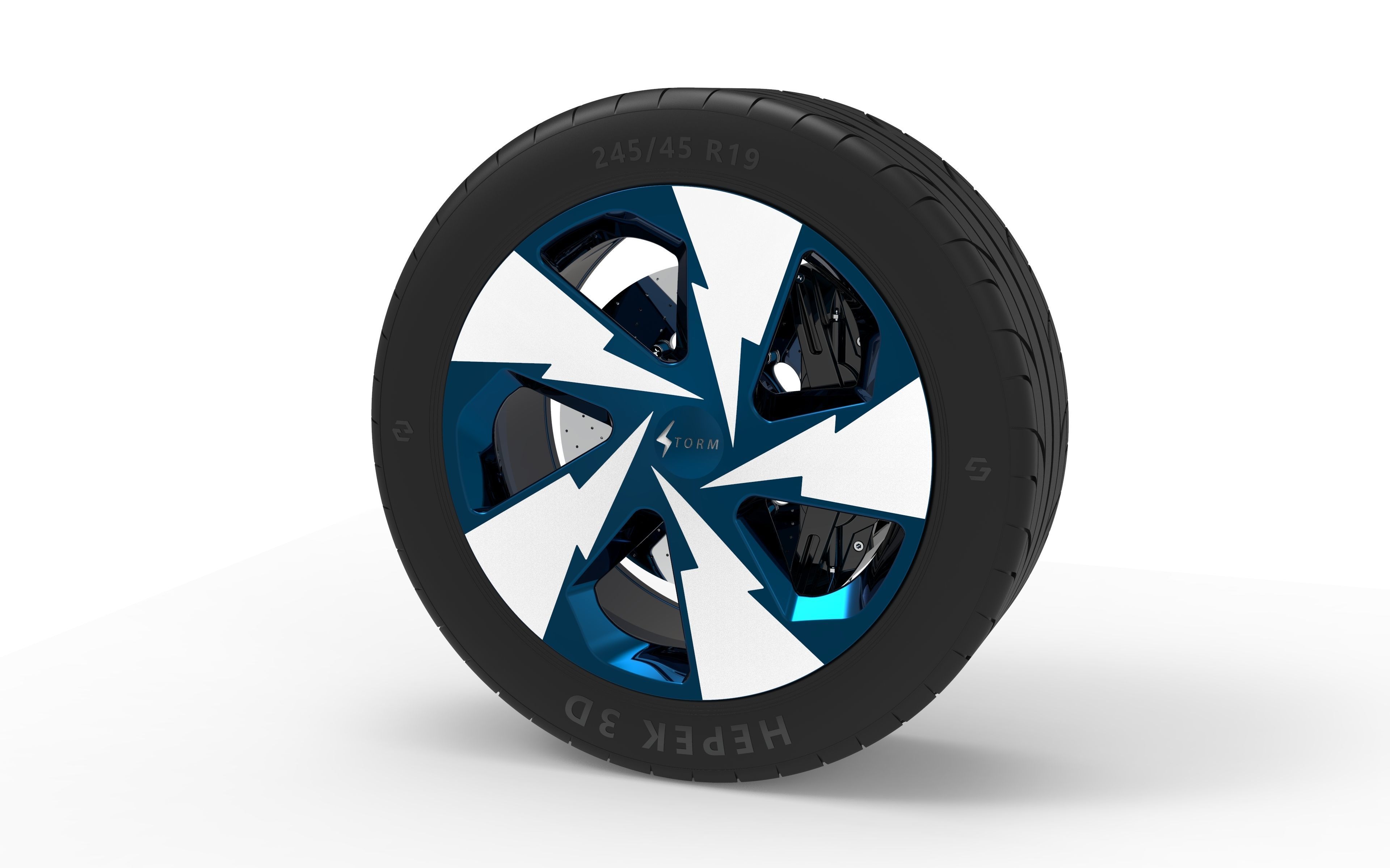 Wheel rim 3D model_4