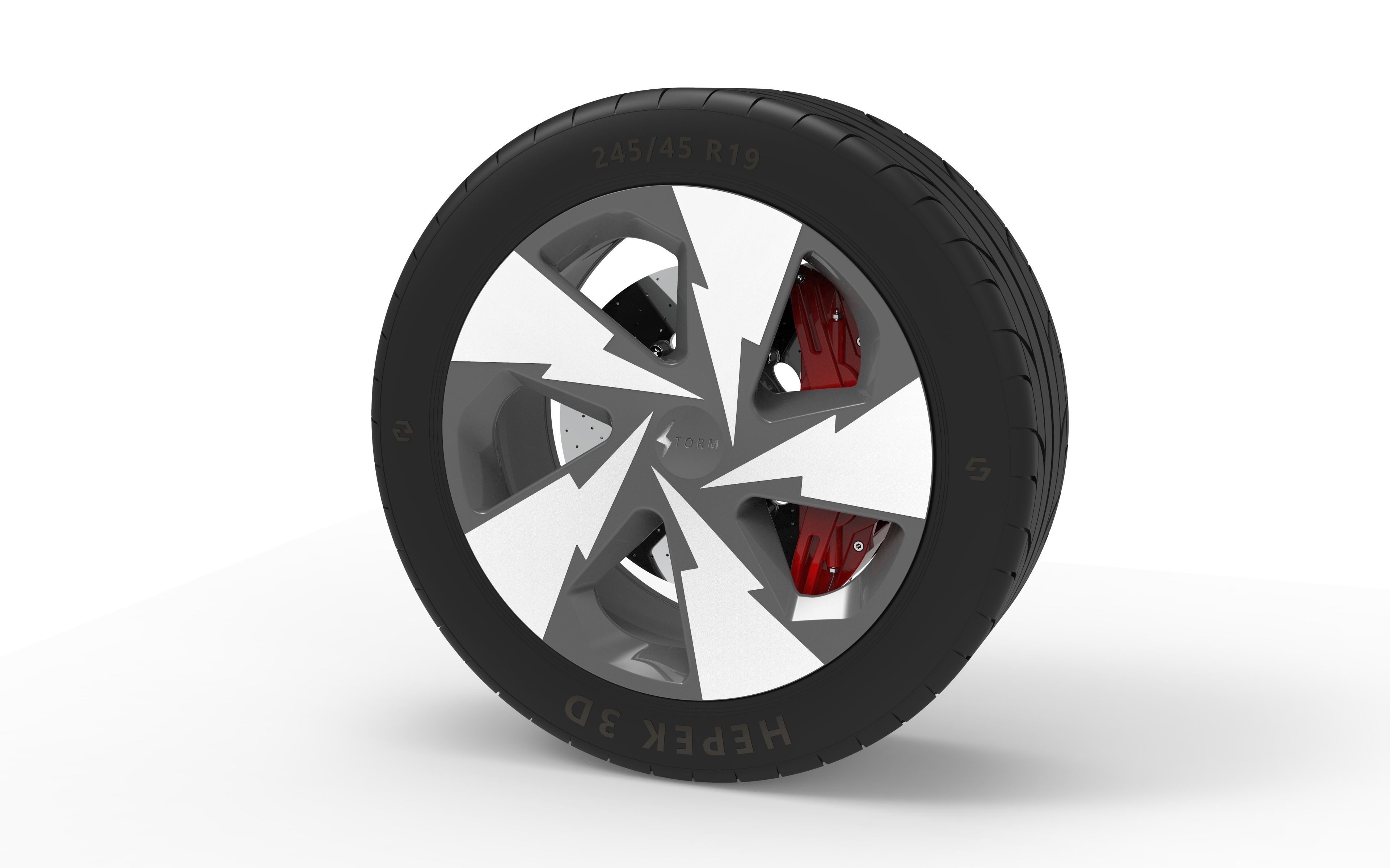 Wheel rim 3D model_3