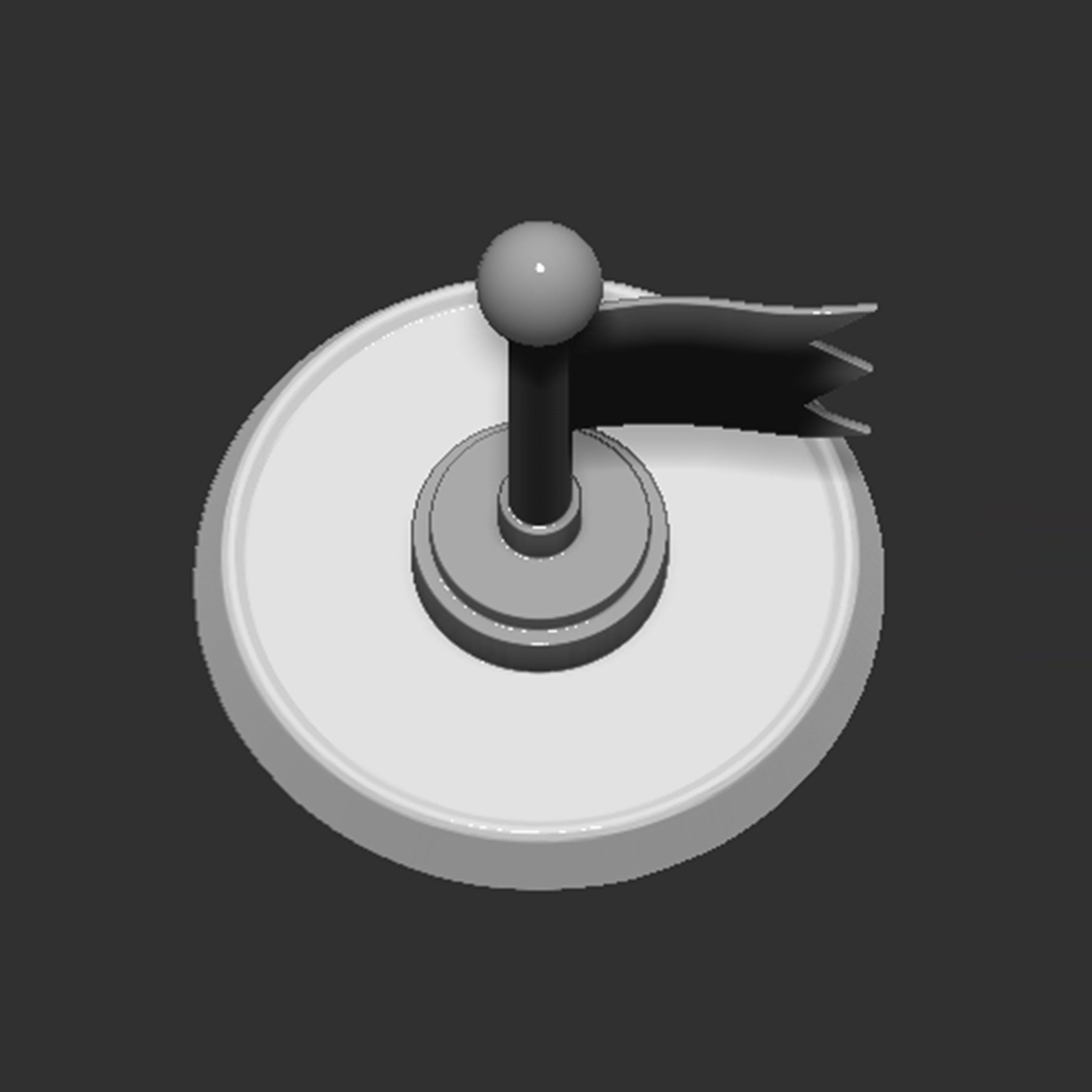 Checkpoint Flag Mario Based 3D print model_6