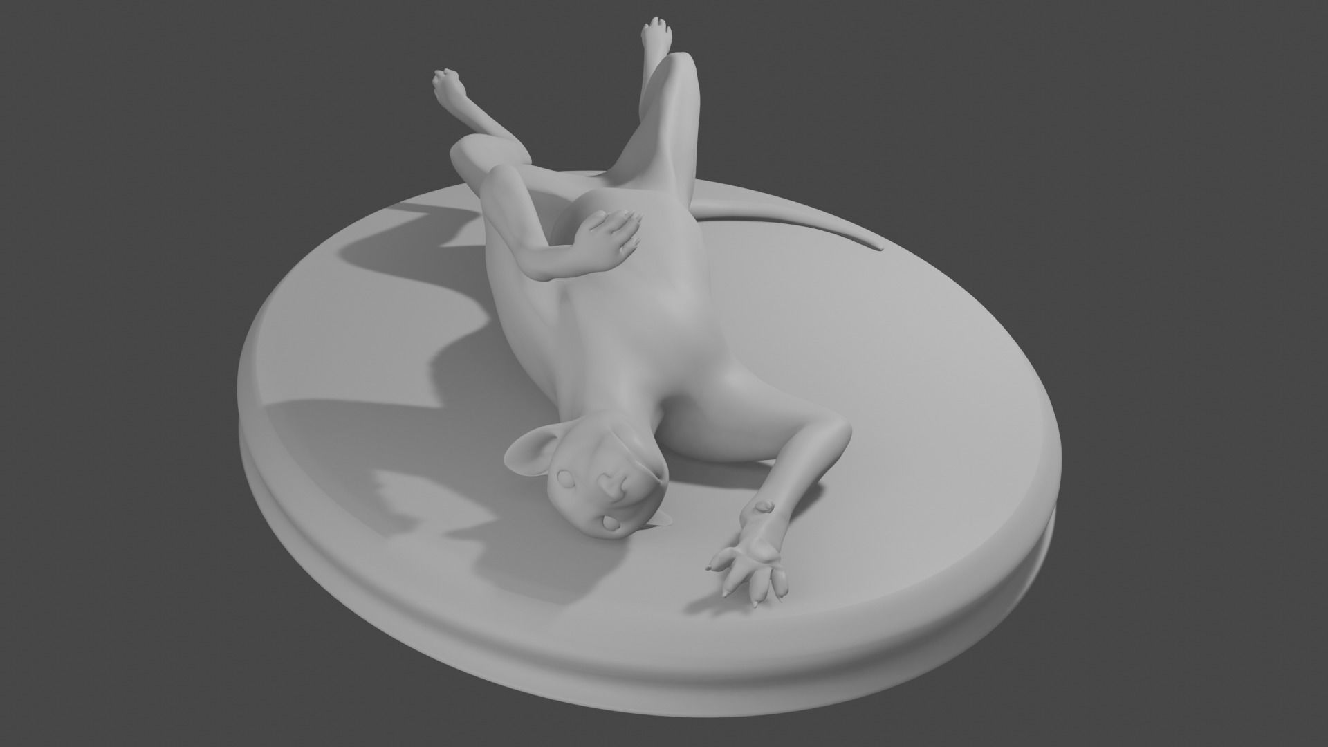 panther on a stand for 3d printing 3D print model_1