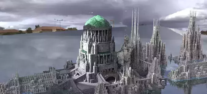 Towers Sci fi city White Kit bash