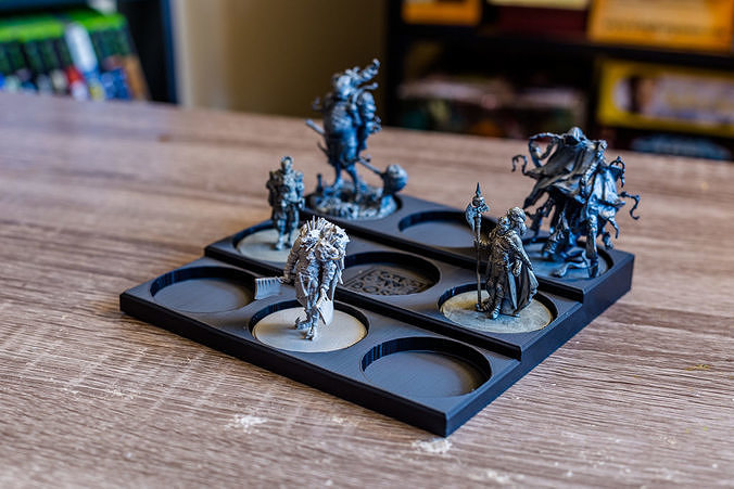 Kingdom Death Monster or Amiibo Miniature Display Stand - 50mm 3D print model
