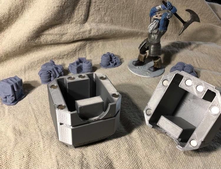 Mjolnir - Thors Hammer Dice Container - Warhammer Dice Container 3D print model_3