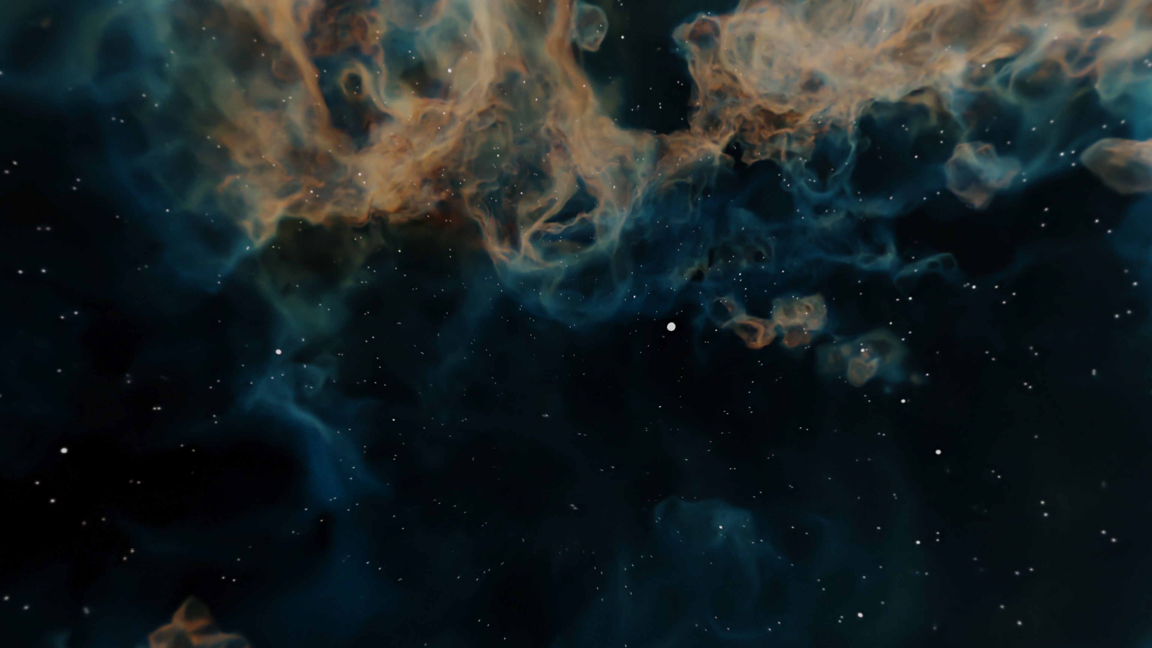 HDRI Panoramic Sky - VR 360 starfield - crystal blue nebula 016 Low-poly 3D model_10