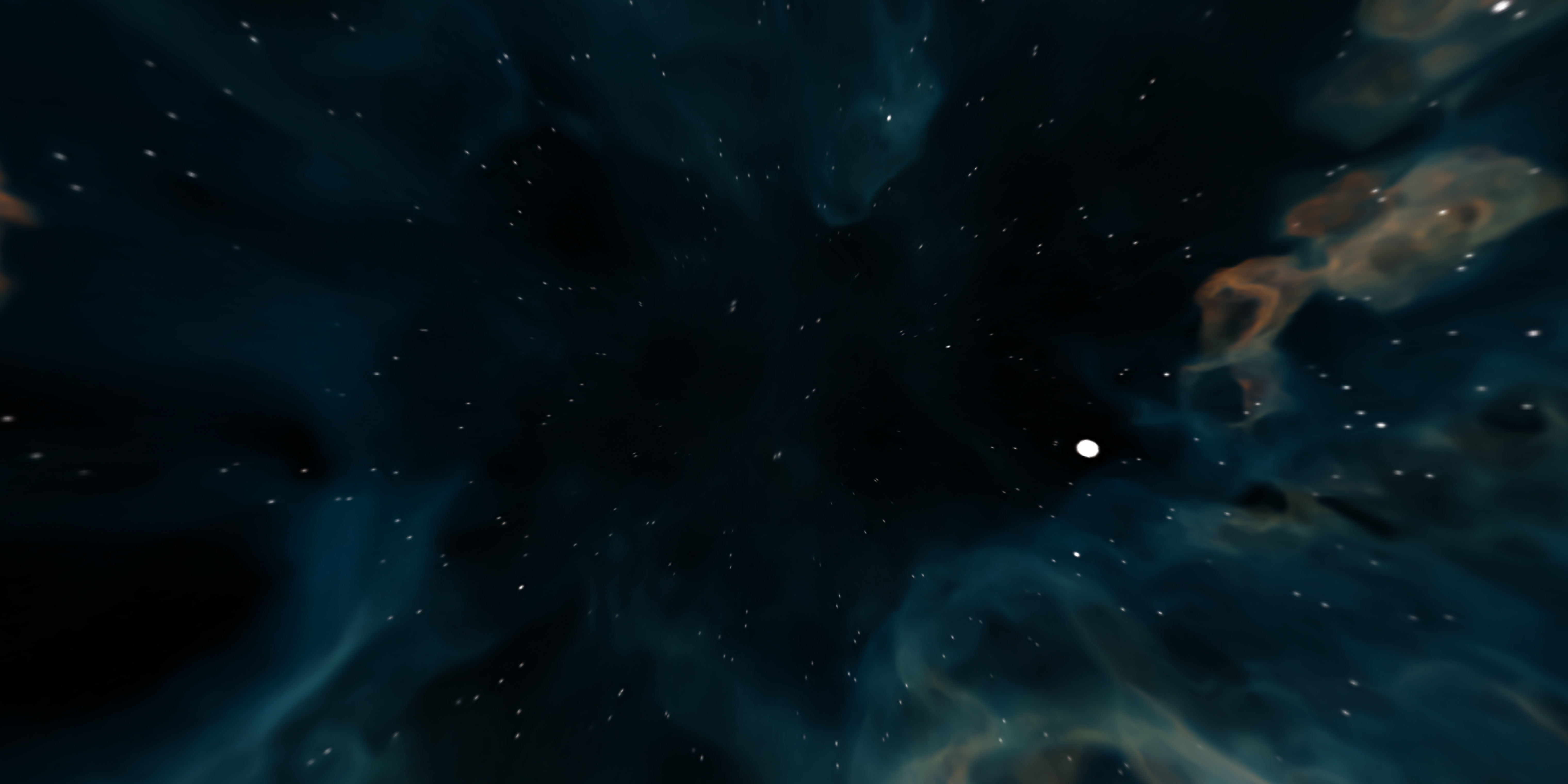 HDRI Panoramic Sky - VR 360 starfield - crystal blue nebula 016 Low-poly 3D model_6